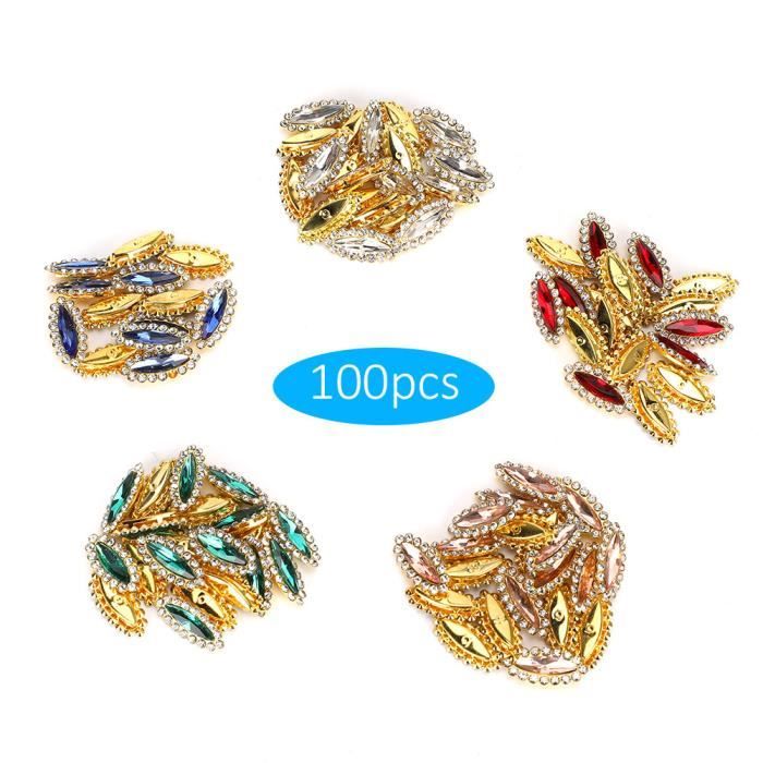 PATIKIL Marquise Gems Lot De 300 Strass En Acrylique à Dos Plat Pour La