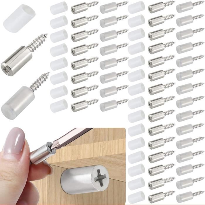 Supports D'étagère Häfele Pour Verre 5mm - Lot De 10, Réglables En Hauteur