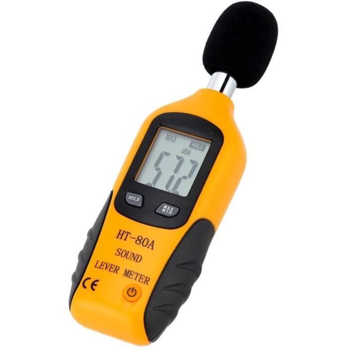 Sonomètre Professionnel Mengshen 30-130dBA - Écran LCD Rétroéclairé - Pile 9V Incluse - Précision ±1.5dB