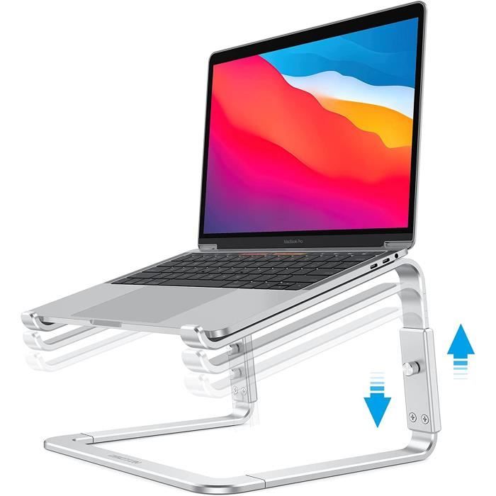 Support Ordinateur Portable Aluminum, Réglable En Hauteur