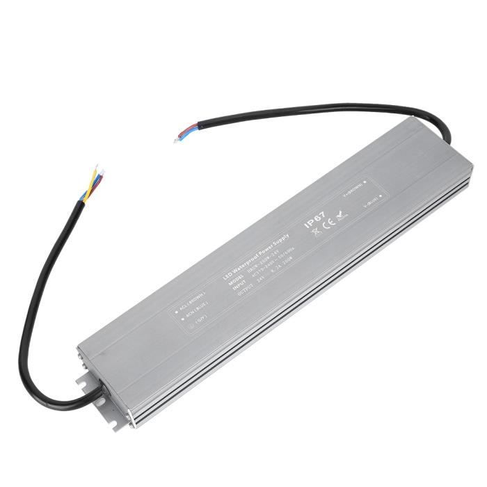 Transformateur D'alimentation LED étanche IP65 AC 85 à 265 V Vers DC 24 à 45 V Convertisseur Tension Constante Alimentation à Découpage LED Pour Bandes Lumineuses LED (8-12 Pièces X 1 W