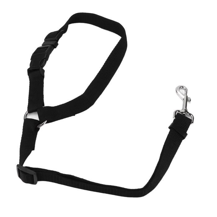 Tbest ceinture de sécurité pour chiens Ceinture de sécurité pour chien en nylon noir réglable Tbest ceinture de sécurité pour chiens Ceinture de sécurité pour chien en nylon noir réglable