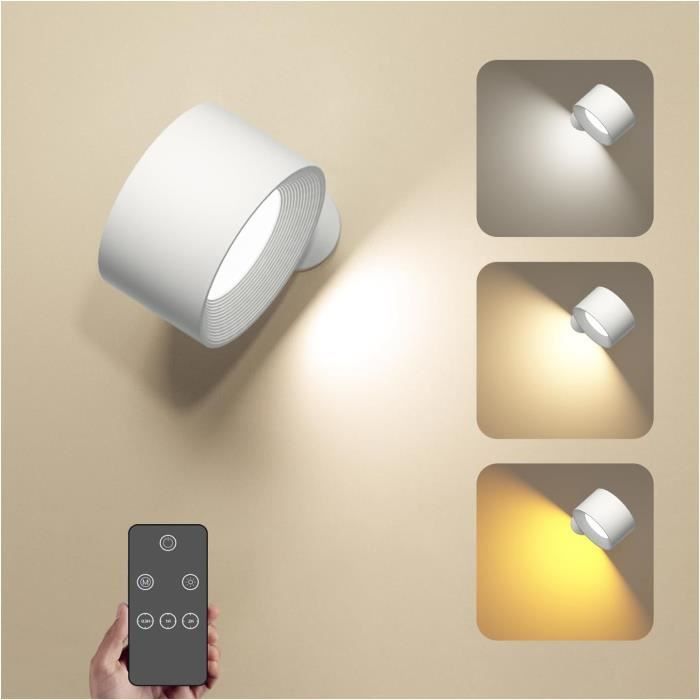 Gr4tec Applique Murale Intérieure, Lampe De Chevet Murale Tactile, Lampe Murale Sans Fil