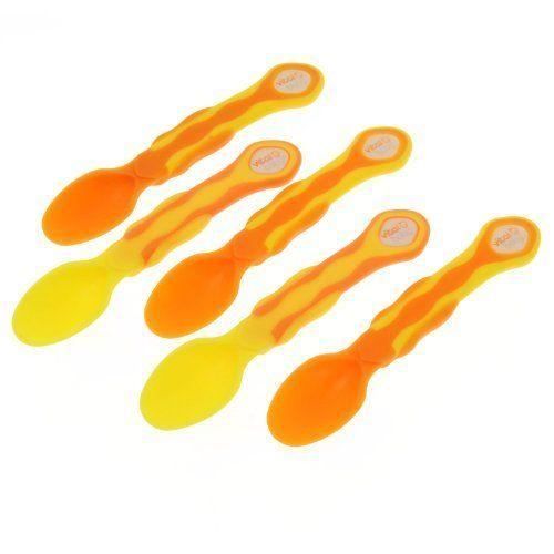 4 Cuillères Bébé En Forme D'Avion – Matériau PP Alimentaire, 7x4 Pouces (environ 17,6x10,5 Cm) – Couleurs Vives, Lavables Au Lave-Vaisselle