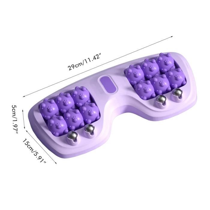 Vvikizy Dual Foot Massager Roller pour la Relaxation du Pied et le Soulagement de la Fasciite Plantaire - Violet