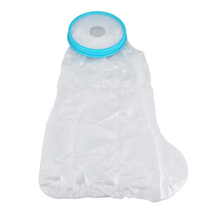 HKF HO KI HO Protège Platre Pied Douche,Protection Pied Etanche Pour Douche/Baignade,Sac Etanche Platre Gardez Les Plaies Et Le Bandage Au Sec Pendant