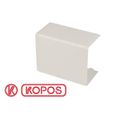 Jonction linéaire pour goulotte PVC blanc 60 x 40 mm KOPOS Joint pour goulotte PVC dimensions 60 x 40 mm, en PVC auto-extinguible.Pe-1
