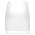 YIZYIF Femme Jupon sous Robe Jupe Sculptante Fond de Jupe Lingerie Sous-vêtement Type A Blanc-1