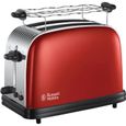 Grille-pain RUSSELL HOBBS 23330-56 - Colours Plus - Technologie Fast Toast - Rouge flamme - Fentes extra-larges-1