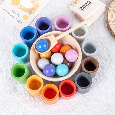 Jouet en bois Montessori, jouet empilable éducatif 2 en 1, jeu éducatif