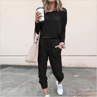 Ensemble De Survêtement Pour Femme AmzBarley - Manches Longues - Bleu