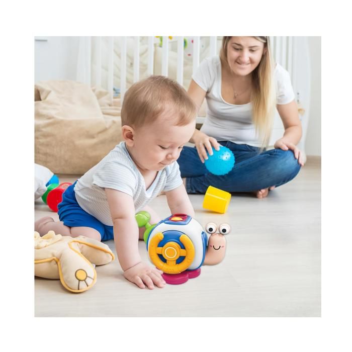 Jouet Cube D'Activité Bébé Sensoriel - Cube Éducatif Motricité Fine 12-18 Mois Cube Interactif Voyage Bébé