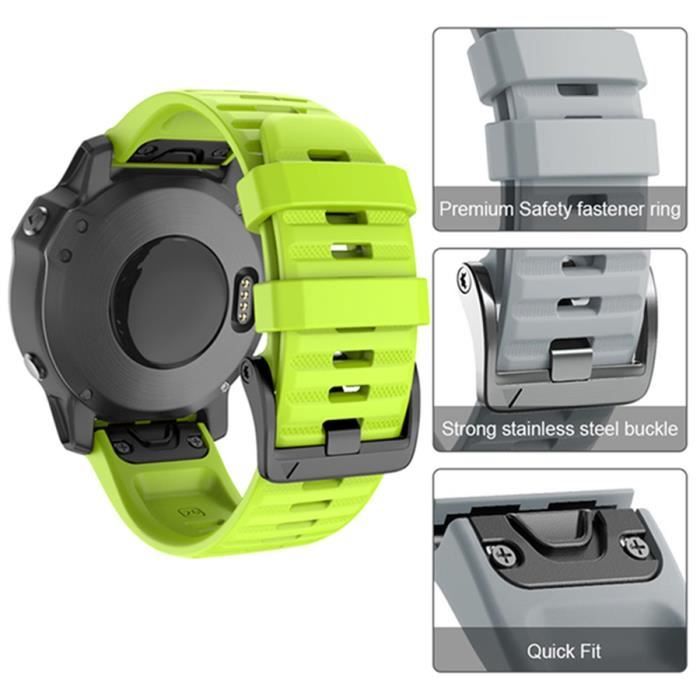 Or rose 26 mm Fenix 5X 5XPlus-Bracelets de montre intelligents en métal  pour Garmin Fenix, bracelets en acier - Cdiscount Téléphonie