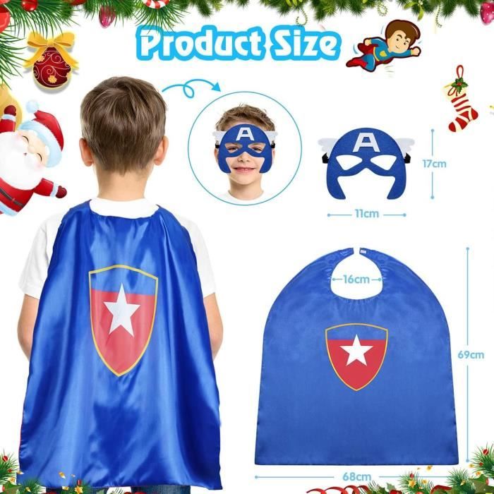 Wiki Capes De Super Heros Vetements D Halloween Cadeaux Pour Enfants u5188 Cdiscount