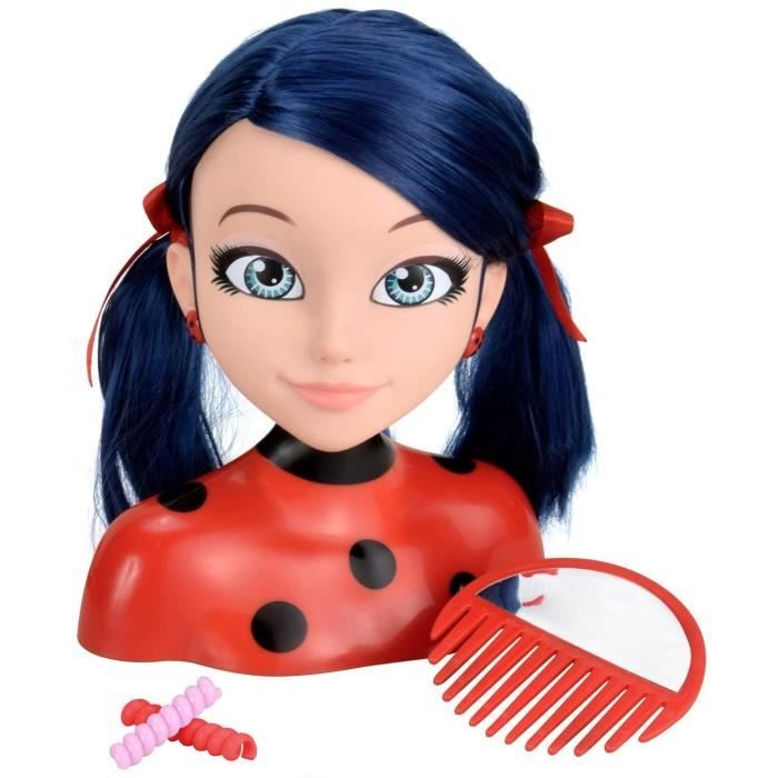 Tête à coiffer Miraculous Ladybug - BANDAI - Rouge - Licence Miraculous -  Pour enfant à partir de 4 ans - Cdiscount Jeux - Jouets