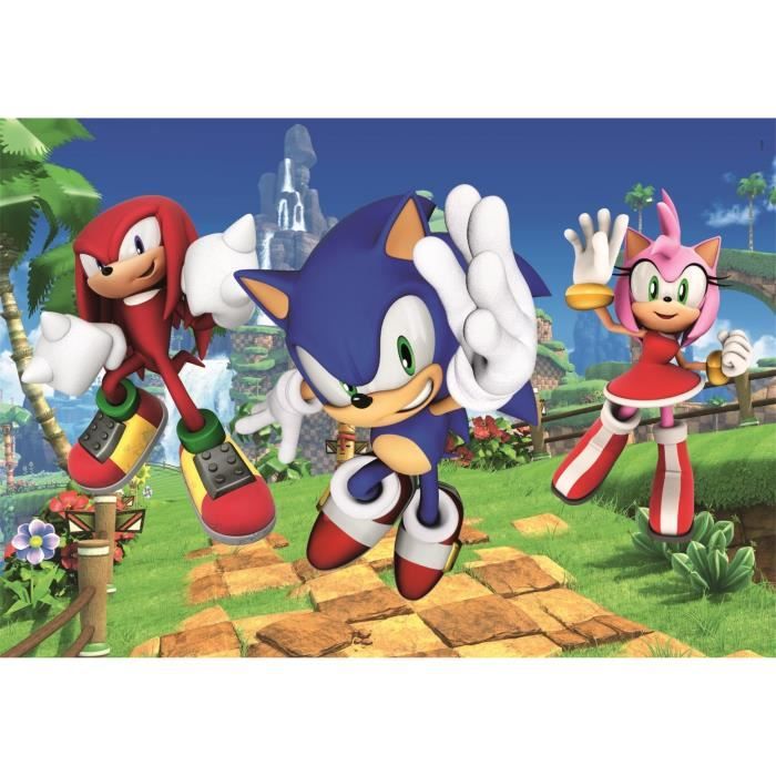 Puzzle - Clementoni - 104 pièces - Sonic - Cdiscount Jeux - Jouets