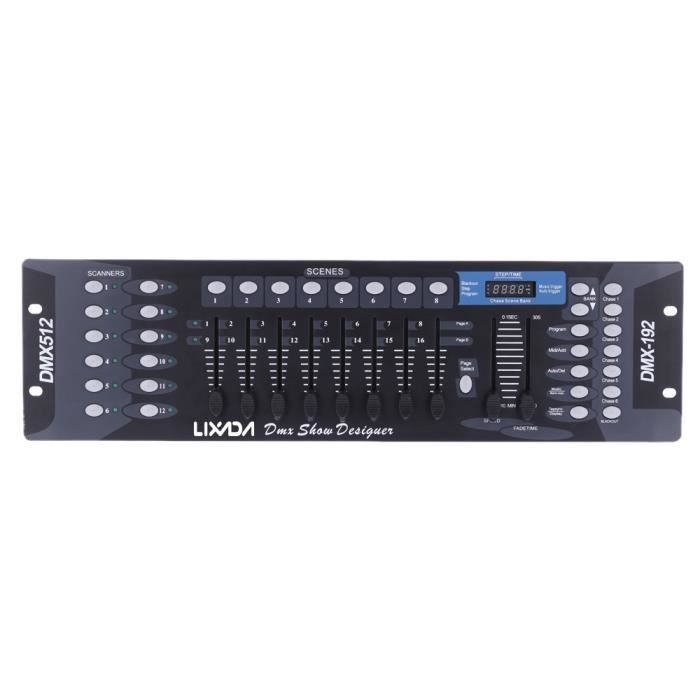 Console De Contrôle DMX 512 - 192 Canaux, 240 Scènes | Pour éclairage Scène, DJ, Discothèque - 3