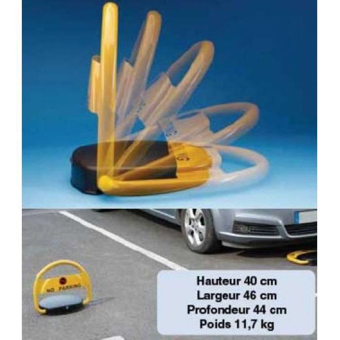 Barrière De Parking électrique Avec Télécommande 30 M - Pliable Automatique, étanche IP67, Charge 2T - Jaune/Noir - Pour Places Privées, Résidentiel, Centres Commerciaux
