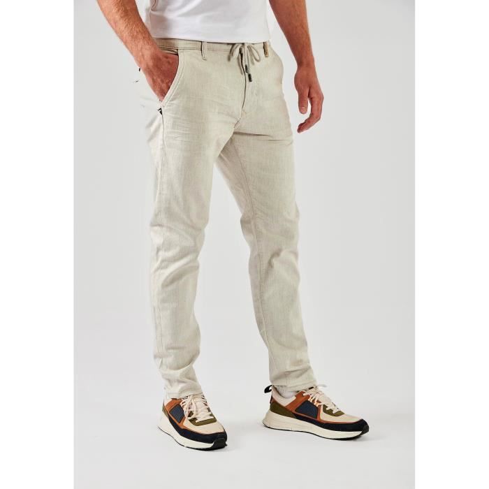 Jean slim homme IRWIX KAPORAL Beige Coupe Slim Beige Cdiscount Pret a Porter