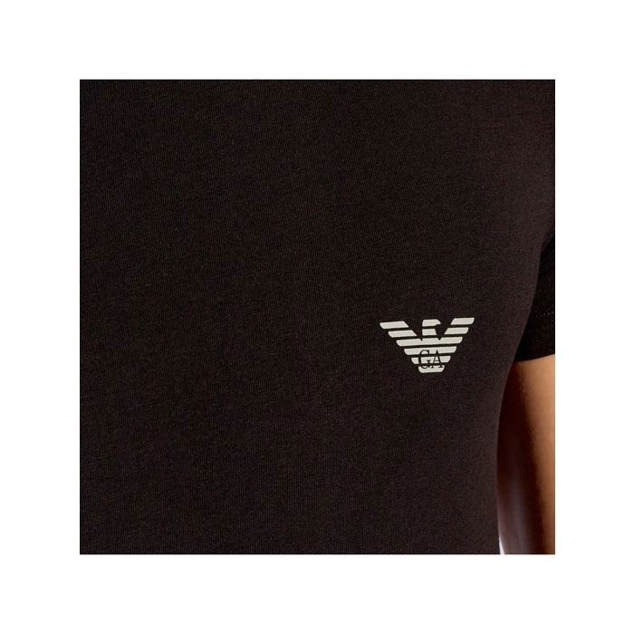 T shirt Emporio Armani Homme GA luxe Noir Coton Noir Cdiscount Pret a Porter