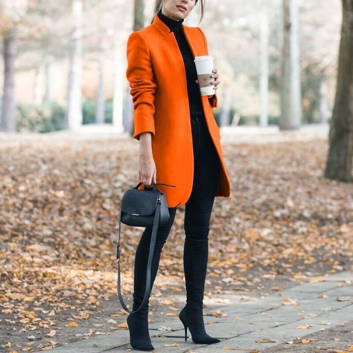 Manteau orange deals