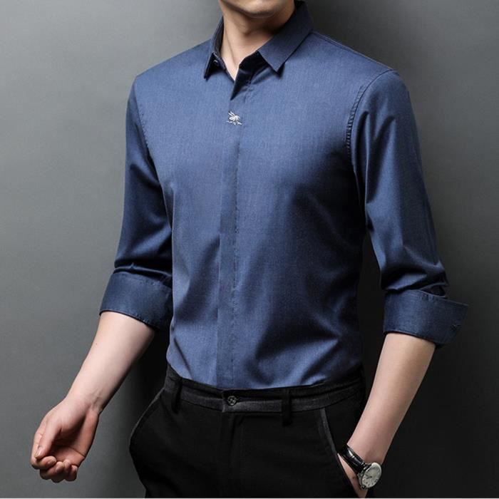 Chemise fine homme hot sale