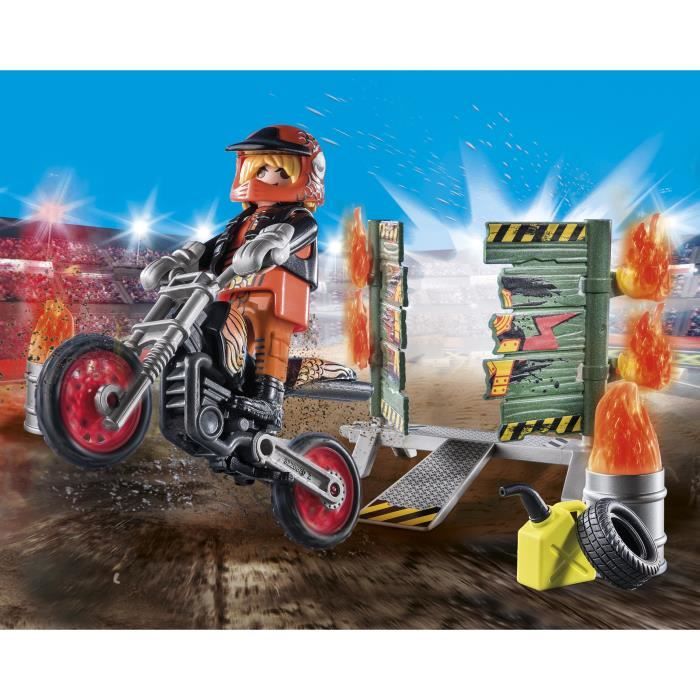 Mini Finger Moto Freestyle – Set Motocross Avec Rampe, Roues De Rechange Et Tournevis – Dès 3 Ans – Cascade Et Figures
