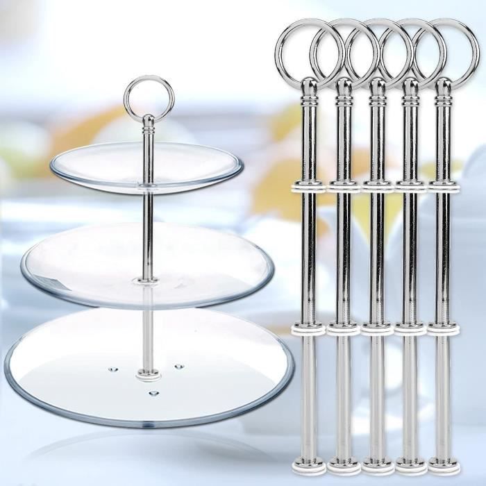 5 Mariage Metal Or 3 Couches Gateau Support Poignee Centre Kit Tringles  RaccorE2