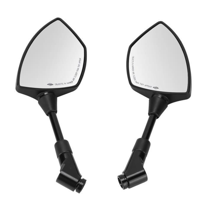Lot De 2 Rétroviseurs De Guidon 360° – Rotation Antireflet, Télescopique 4 Cm, S'adapte Aux Guidons 21-24 Mm