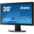 Iiyama Prolite E2083HSD-B1 Ecran PC LED 19.5" (49.4cm) 1600 x 900 plug play VESA DDC 2 B D-sub- DVI-D - Noir 2ms-2