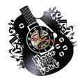 1pc disque vinyle horloge murale forme de guitare créative LED décorative sans lampe (comme indiqué)   HORLOGE - PENDULE-2