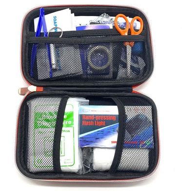 Lot De 2 Trousses De Secours Vides 18x13 Cm – Sac Médical Portable En Tissu Oxford, Léger Et Durable, Avec Poches Transparentes, Idéal Pour Organiser Vos Médicaments En Voyage