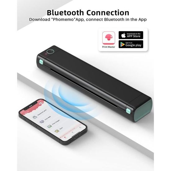 PeriPage P90 - Imprimante à Pochoirs De Tatouage Sans Fil - Pour Débutants Et Pros - Bluetooth Et USB Inclus