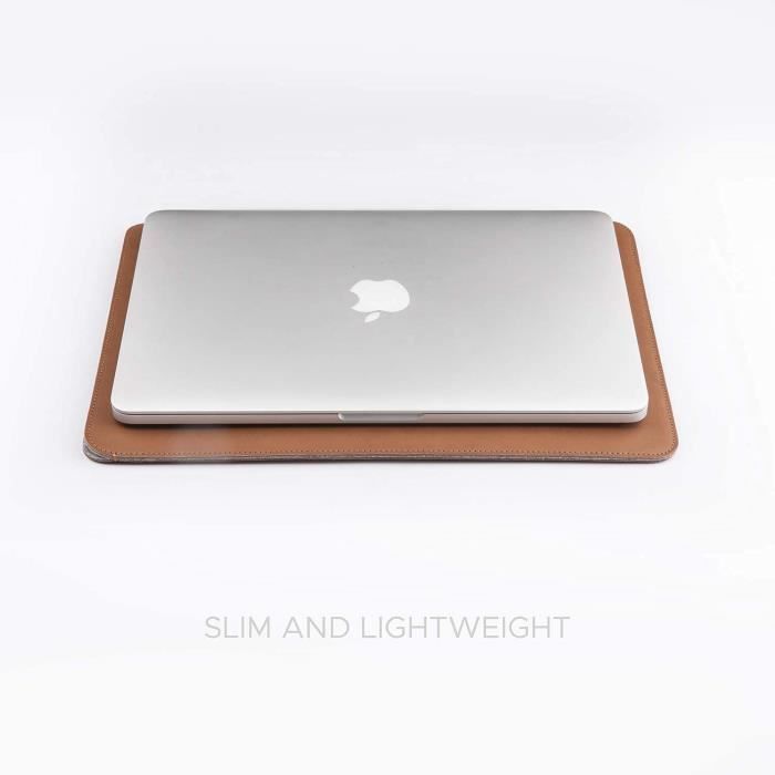 Housse MacBook Pro / Air 13 pouces feutrine et simili cuir