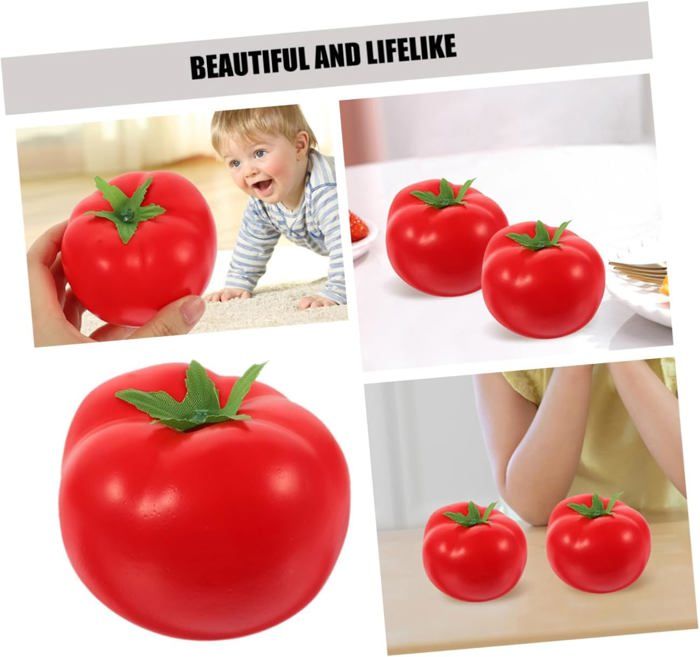 6 Pièces Imitation Tomate Simulation De Tomate Artificielle Légume 6 Pièces Imitation Tomate Simulation De Tomate Artificielle Légume