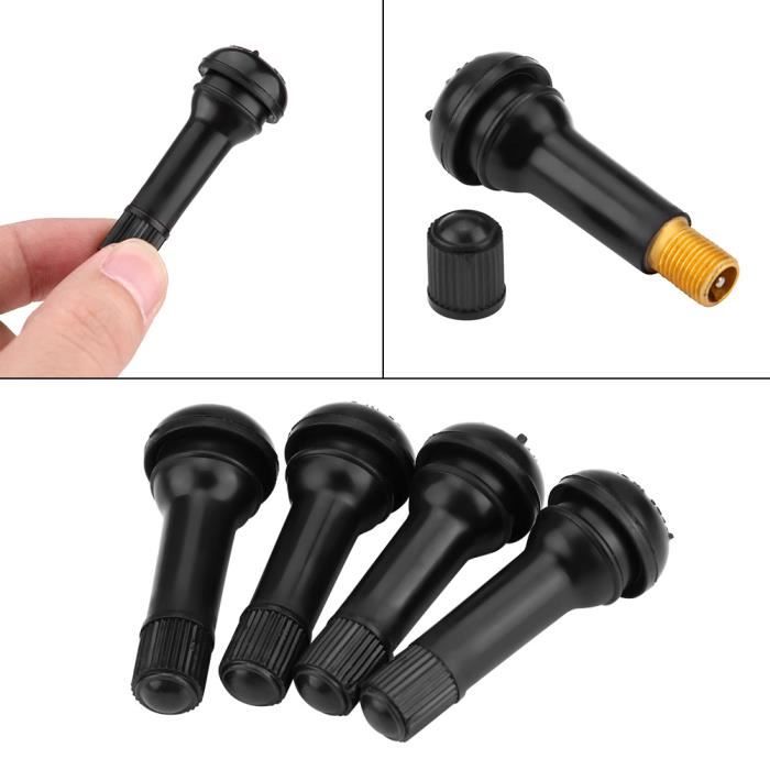 CGEAMDY 10 Pièces Tige De Valve De Pneu TR414 - Valve Pneu Voiture Et Moto En Caoutchouc