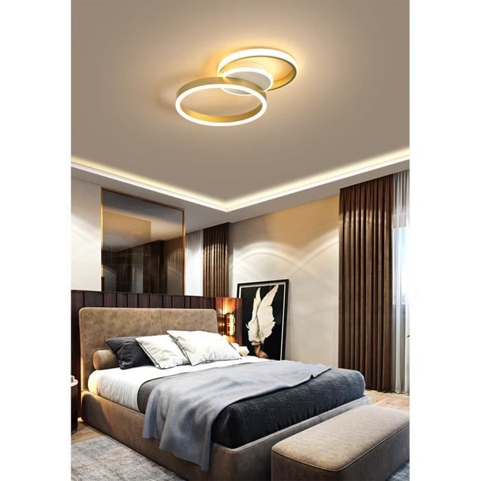 PLAFONNIER Luminaire Plafonnier LED Dimmable Salon Lustre Lampe avec  Télécommande Moderne Plafond Plafond Creative155 - Cdiscount Maison