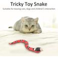 Snakytoy ​Jouet Serpent pour Chat, Serpent Caoutchouc, Serpent Plastique, Faux Serpent Réaliste avec Câble USB, Prank Toy-3