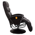 569Magasin•)Fauteuil Chair Esthétiquement|Fauteuil de massage TV Marron SimilicuirDimension65 x 101 x 100 cm Ergonomique Confortable-3