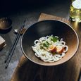 8 inch B -Service de table japonais créatif, bol en céramique avec chapeau en bambou, grand ramen ménager, riz, nouilles, bol à soup-3