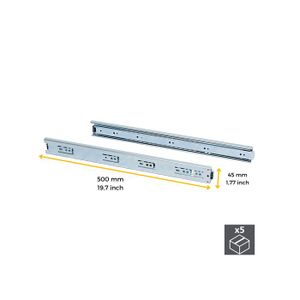 Glissières De Tiroir En Plastique Hillman, Usage Intérieur, Blanc, Paq. 2 | Canadian Tire