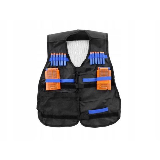 Kit Gilet Tactique Nerf Avec Fléchettes, Masque Et Accessoires - Cadeau Enfants
