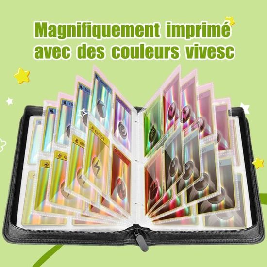 Classeur Cartes 480 Poches | 20 Pages | Pour Pokémon, Sports | Protection Eau Et Poussière