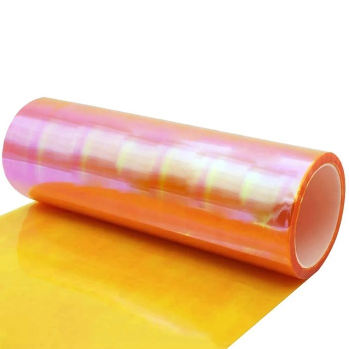 Film De Protection Orange Pour Phares 30x120 Cm - PVC Résistant Chaleur - Teinté Auto-Adhésif Pour Feux Arrière Et Personnalisation Voiture