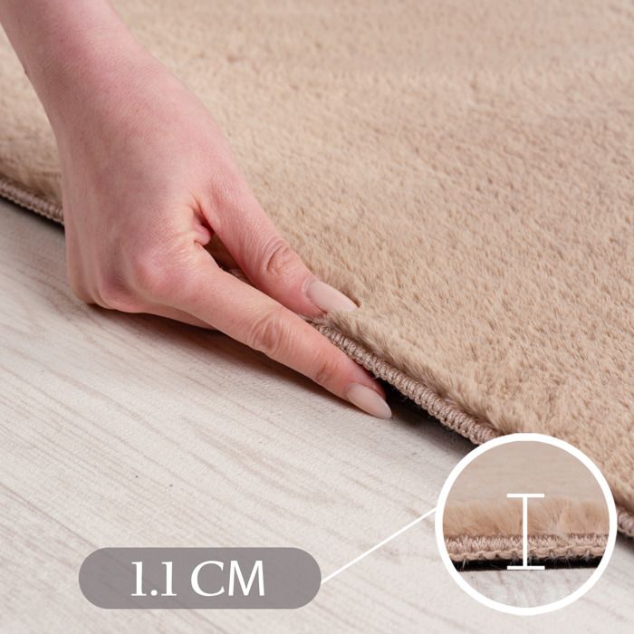 Tapis Runner Antidérapant Lavable 60x240cm Marron - Tapis De Passage Pour Couloir Et Entrée