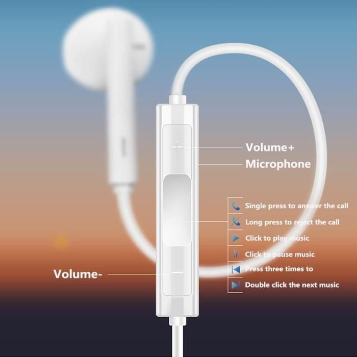 Apple Casque filaire avec connecteur Lightning [certifié Apple MFi]  Écouteurs intra-auriculaires à isolation phonique pour iPhone avec  microphone