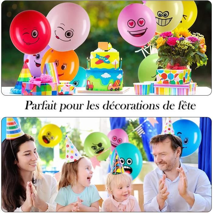 40 Ballons Chat En Latex – Imprimés Cartoon, 8 Motifs, 4 Couleurs, Décoration Anniversaire/Animalerie (Bleu/Rose/Violet/Vert)