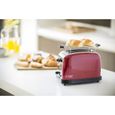 Grille-pain RUSSELL HOBBS 23330-56 - Colours Plus - Technologie Fast Toast - Rouge flamme - Fentes extra-larges-6