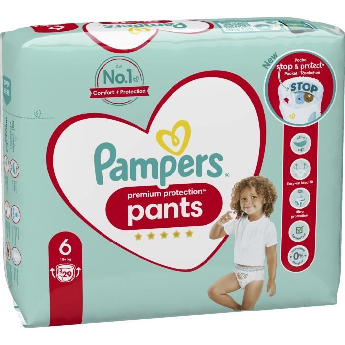 PAMPERS Baby-Dry Pants Taille 8 - 29 Couches-culottes - Cdiscount  Puériculture & Eveil bébé