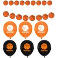 33 pièces ballons de basket-ball décorations d'anniversaire sur le thème de ensemble de  BALLON DECORATIF - POMPE POUR BALLON-0